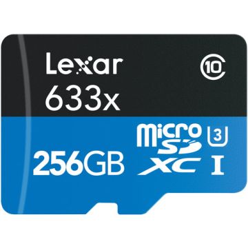 Lexar Professional Micro SD 256GB 633x Card with Adapter