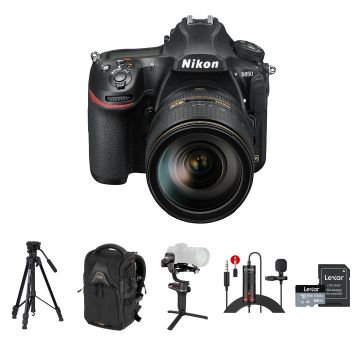Nikon D850 DSLR Camera with 24-120mm F/4 Lens And Accessories Kit