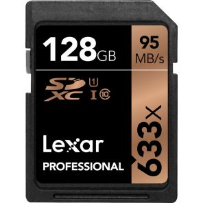 Lexar LSD128GCB1EU633 PROFESSIONAL SD (633X) 128GB SD CARD